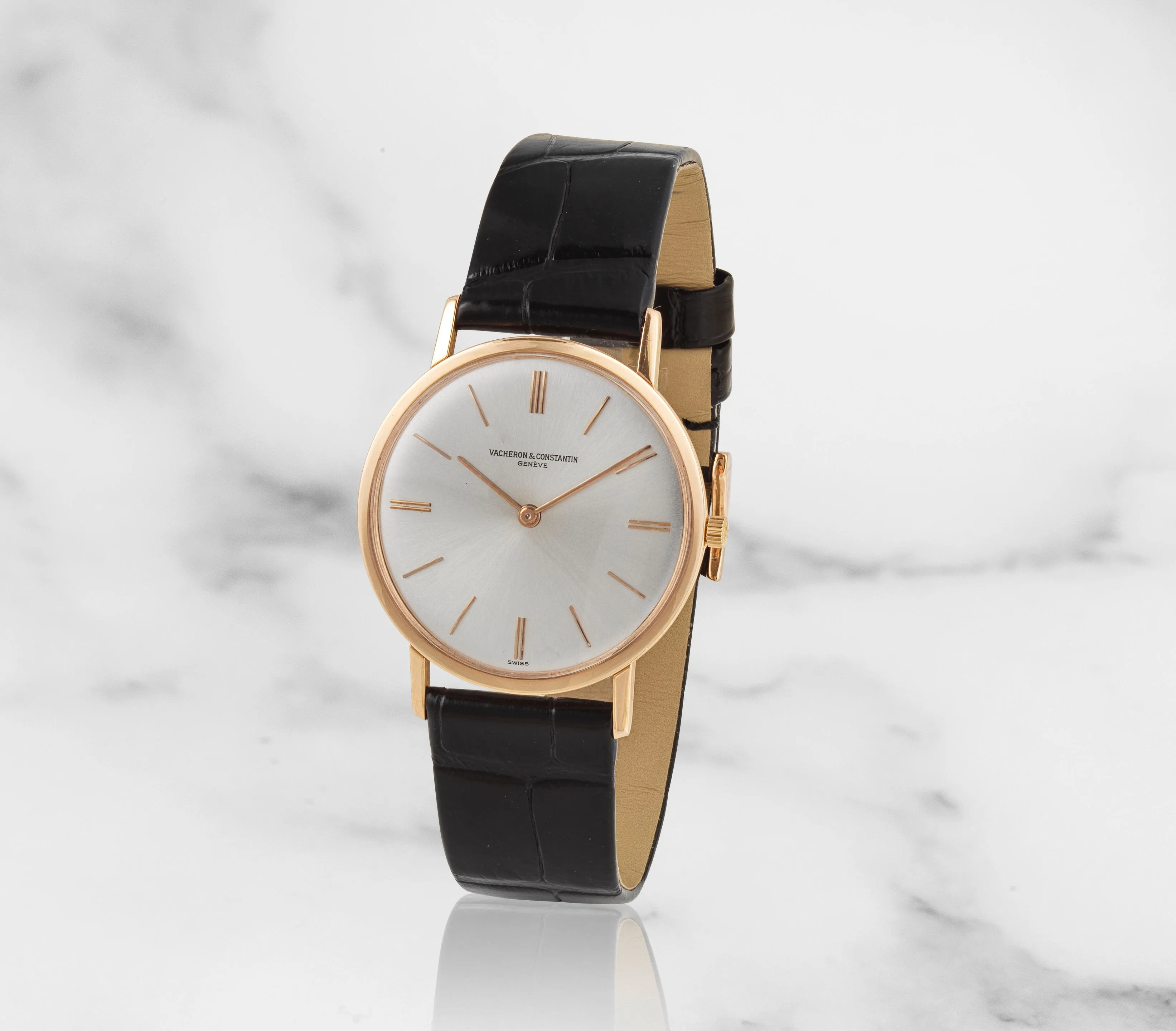 Vacheron Constantin 6115 33mm Rose gold Silver