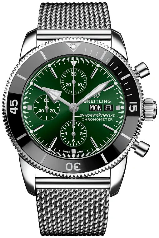 Breitling Superocean Heritage A13313121L1A1 44mm Stainless steel Green