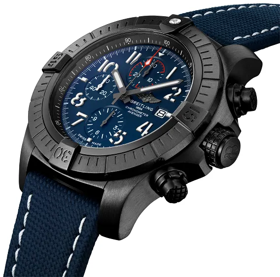 Breitling Avenger V13375101C1X2 48mm Titanium and Black DLC Blue 1