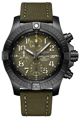 Breitling Avenger V13317101L1X2 45mm Black DLC titanium Khaki