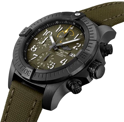 Breitling Avenger V13317101L1X2 45mm Black DLC titanium Khaki 1