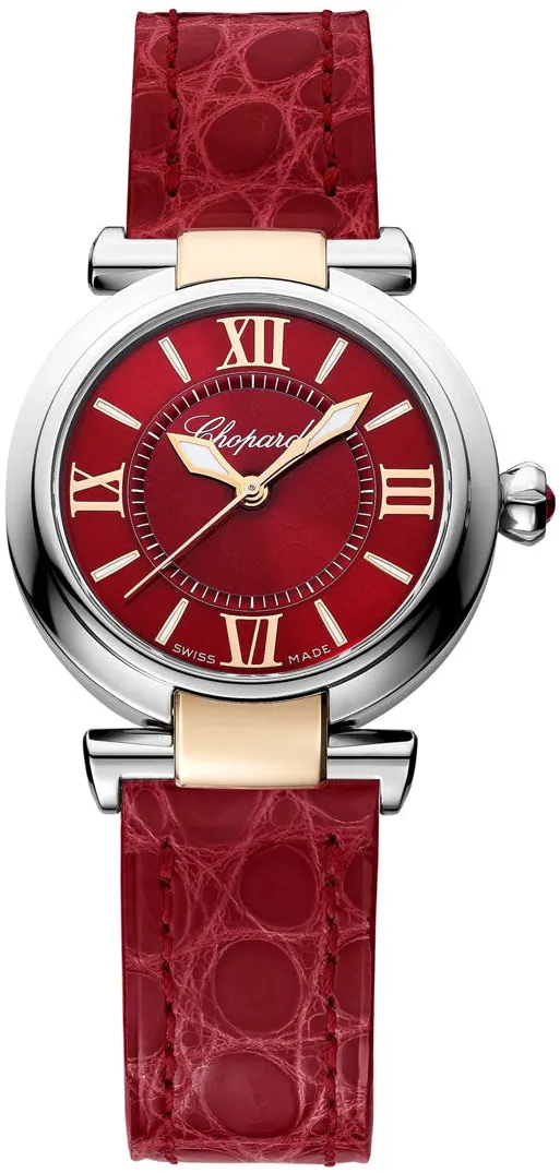 Chopard Imperiale 388563-6016 29mm Rose gold and Stainless steel Red