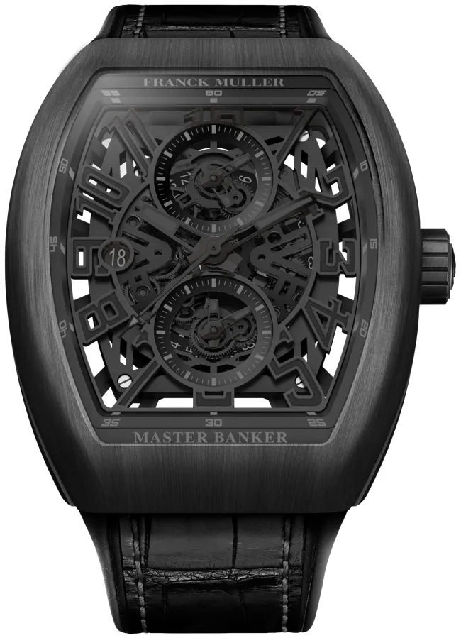 Franck Muller Master Banker V 45 MB SC DT SQT NR BR (NR) 44mm Titanium Black