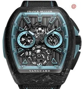 Franck Muller Vanguard V 45 CC GD SQT RCG KRYPTON 2 CARBONE NR (BL) Carbon fiber Black and Gray