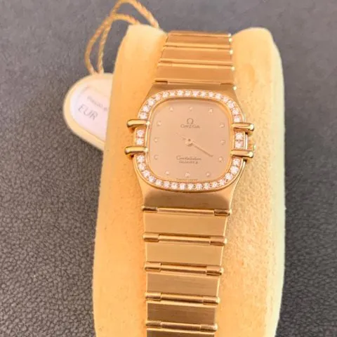 Omega Constellation Ladies 24mm Yellow gold Champagne