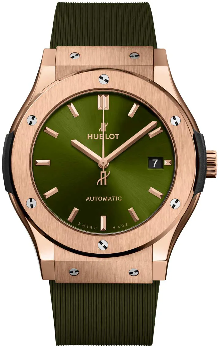 Hublot Classic Fusion 542.OX.8980.RX 42mm Yellow gold Green