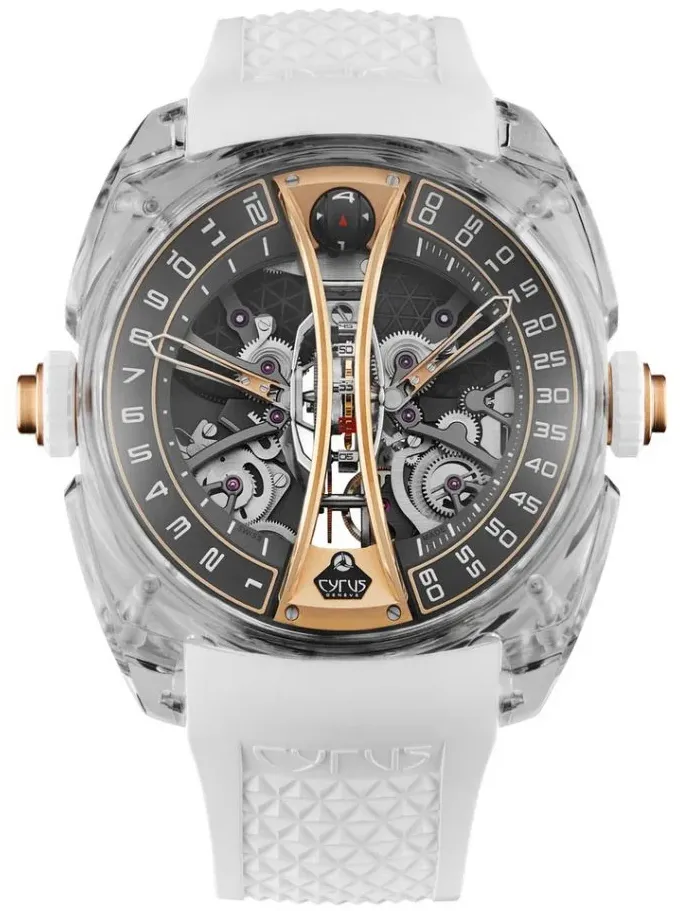 Cyrus Klepcys Vertical Tourbillon 539.506.ZG.A 44mm Sapphire Skeleton