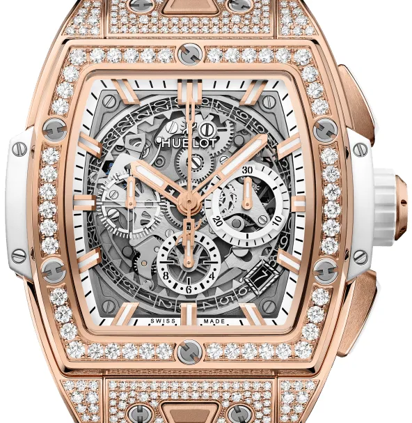 Hublot Spirit of Big Bang 642.OE.2010.RW.1604 42mm 18K King Gold|Diamonds Skeletonized 1