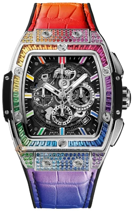 Hublot Spirit of Big Bang 642.NX.0117.LR.0999 42mm colored gemstones|Titanium Skeletonized