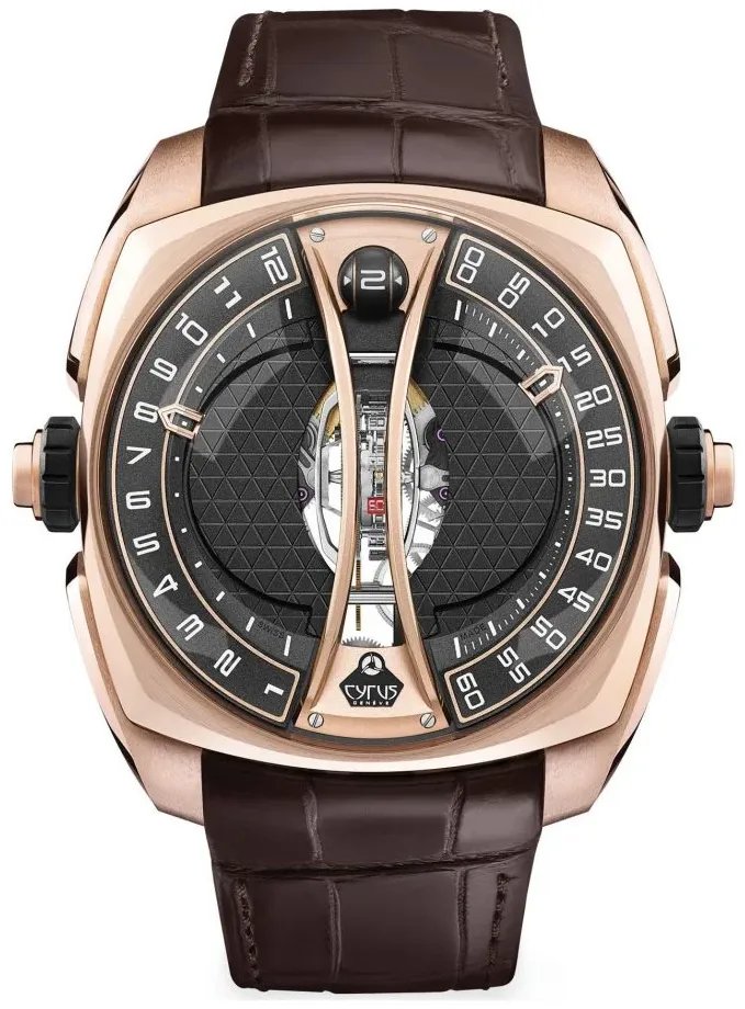 Cyrus Klepcys Vertical Tourbillon 539.505.GG.A 44mm Rose gold Black