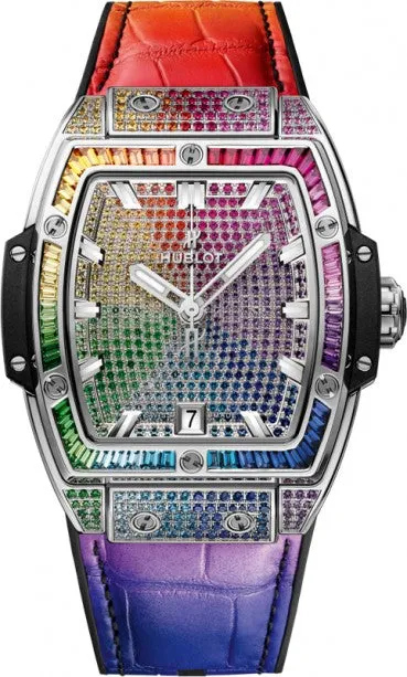 Hublot Spirit of Big Bang 662.NX.9900.LR.0999 39mm colored gemstones|Titanium Colored Gemstones