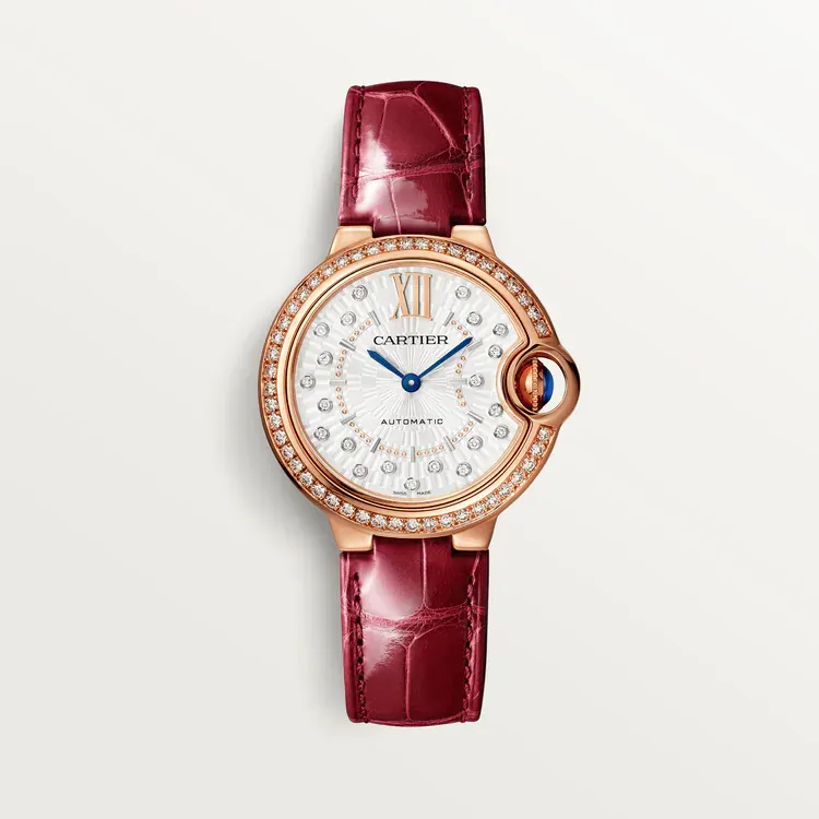 Cartier Ballon Bleu de Cartier WJBB0080 33mm Rose gold and 18k rose gold Diamond