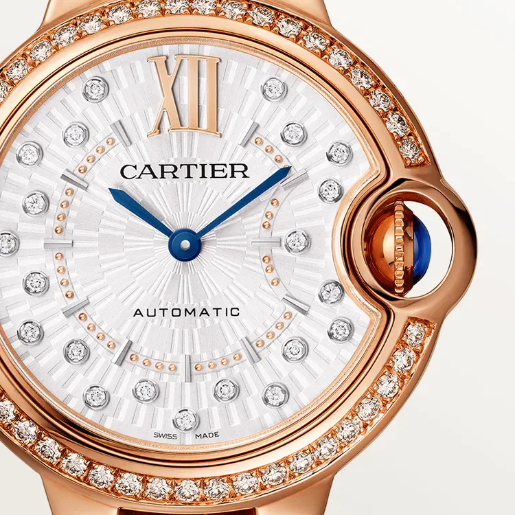 Cartier Ballon Bleu de Cartier WJBB0080 33mm Rose gold and 18k rose gold Diamond 1