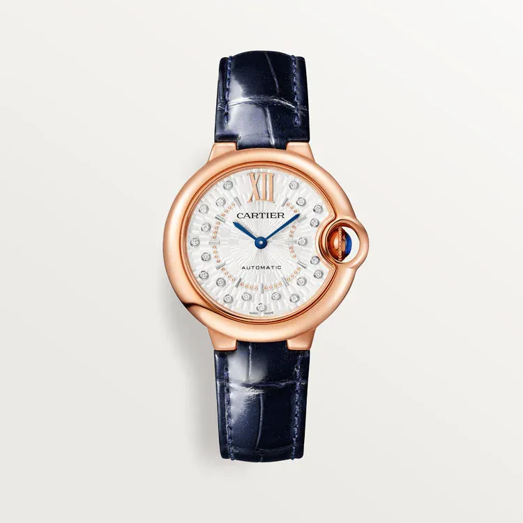 Cartier Ballon Bleu de Cartier WGBB0052 33mm Rose gold and 18k rose gold Silver