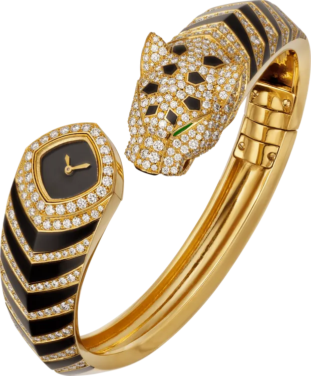 Cartier La Pantehere Yewelry HPI01346 18mm Yellow gold Black