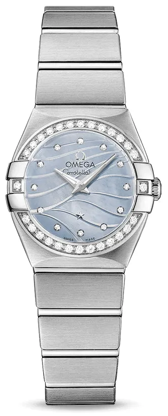 Omega Constellation 123.15.24.60.57.001 24mm Stainless steel Blue