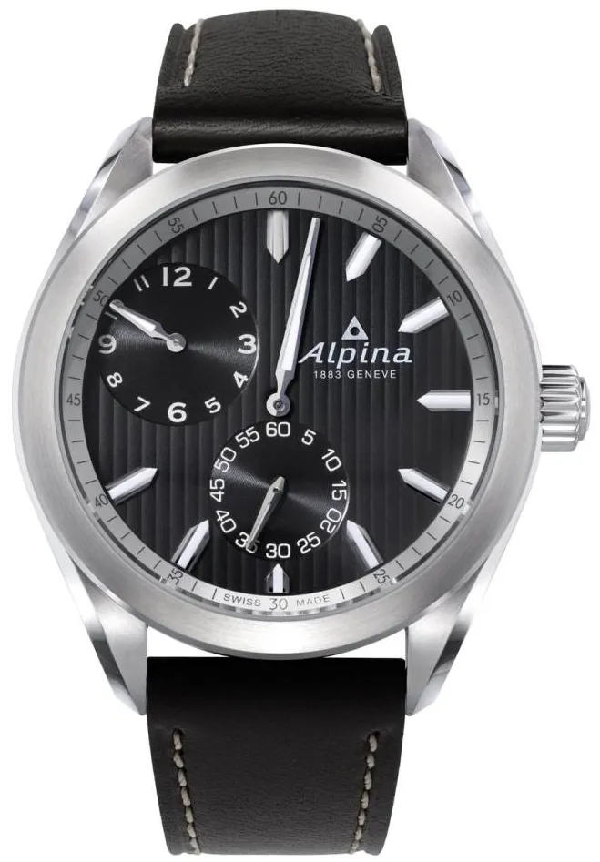 Alpina Alpiner AL-650BBS5E6 40mm Stainless steel Black