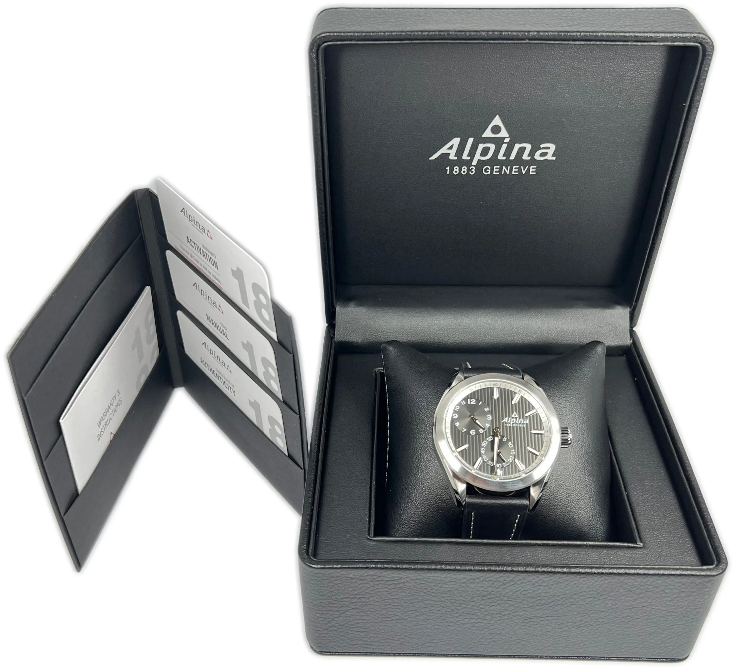 Alpina Alpiner AL-650BBS5E6 40mm Stainless steel Black 5