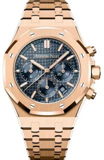 Audemars Piguet Royal Oak 26715OR.OO.1356OR.01 18k rose gold Blue