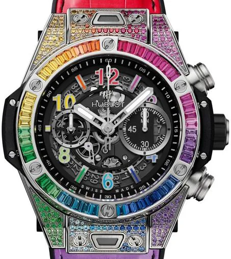 Hublot Big Bang 421.NX.1117.LR.0999 44mm colored gemstones|Titanium Skeleton