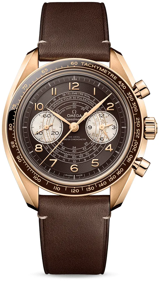 Omega Speedmaster Racing 329.92.43.51.10.001 43mm Yellow gold Brown