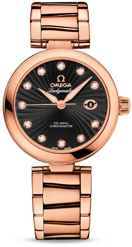 Omega De Ville 425.60.34.20.51.001 34mm Rose gold Black