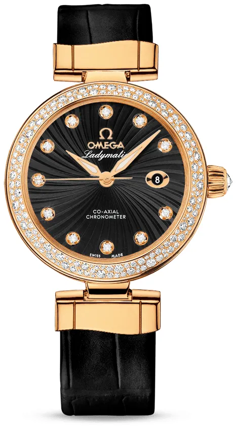 Omega De Ville 425.68.34.20.51.002 34mm Yellow gold and 18k yellow gold Black