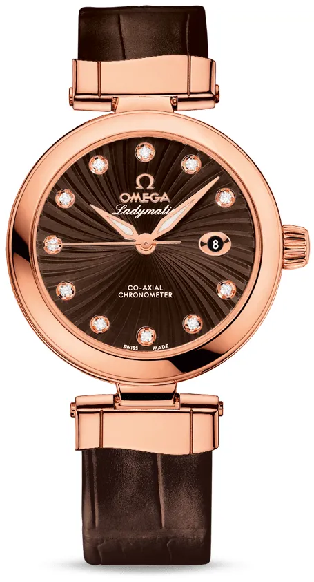 Omega De Ville 425.63.34.20.63.001 34mm Rose gold Brown