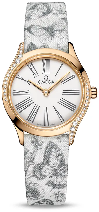 Omega De Ville 428.57.26.60.04.002 26mm Moonshine gold White