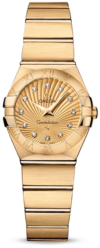 Omega Constellation 123.50.24.60.58.001 24mm Yellow gold Yellow