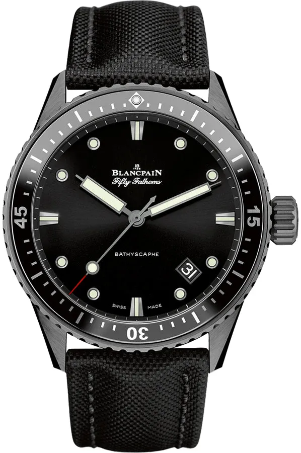 Blancpain Fifty Fathoms 5000-0130-B52A 43mm Ceramic Black