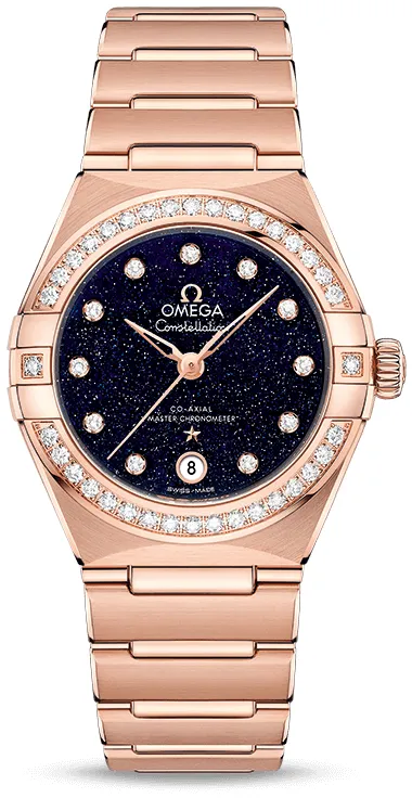 Omega Constellation 131.55.29.20.53.003 29mm Yellow gold Blue