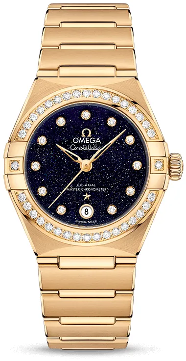 Omega Constellation 131.55.29.20.53.002 29mm Yellow gold Blue