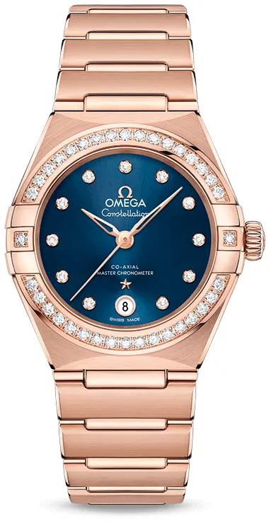 Omega Constellation 131.55.29.20.53.001 29mm Yellow gold Blue