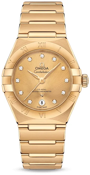 Omega Constellation 131.50.29.20.58.001 29mm Yellow gold and 18k yellow gold Yellow