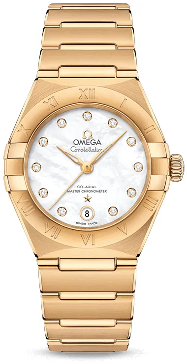 Omega Constellation 131.50.29.20.55.002 29mm Yellow gold and Diamond and 18k yellow gold White