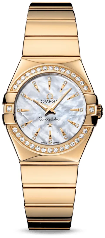 Omega Constellation 123.55.27.60.55.008 27mm Yellow gold and 18k yellow gold White