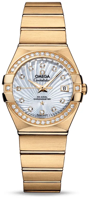 Omega Constellation 123.55.27.20.55.002 27mm Yellow gold White