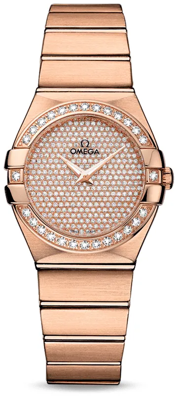 Omega Constellation 123.55.27.60.99.004 27mm Rose gold Red