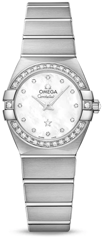 Omega Constellation 123.55.24.60.55.017 24mm White gold and Diamond White