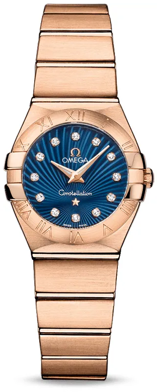 Omega Constellation 123.50.24.60.53.001 24mm Yellow gold Blue