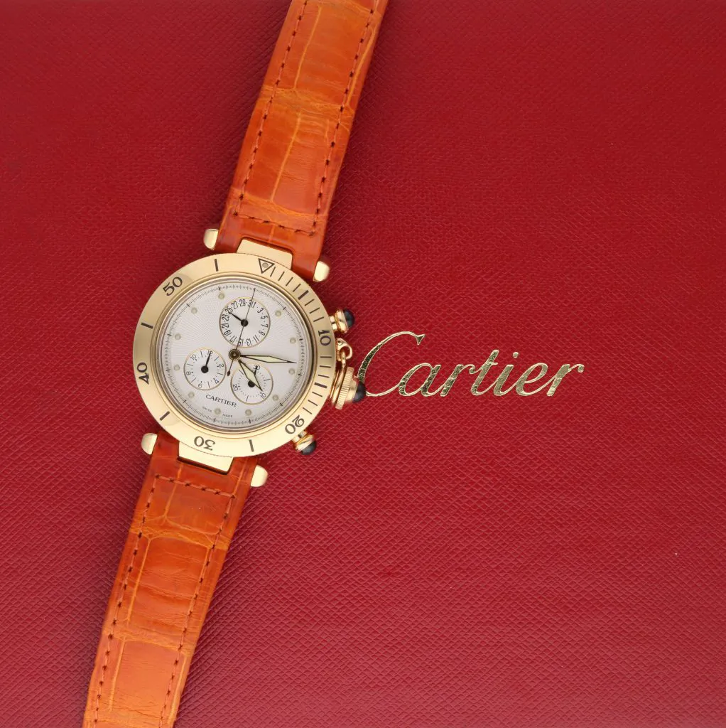 Cartier Pasha 1353-1 36mm Yellow gold