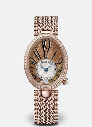 Breguet Reine de Naples 8918BR/5T/J20/D000 28.45mm Rose gold Mother-of-pearl