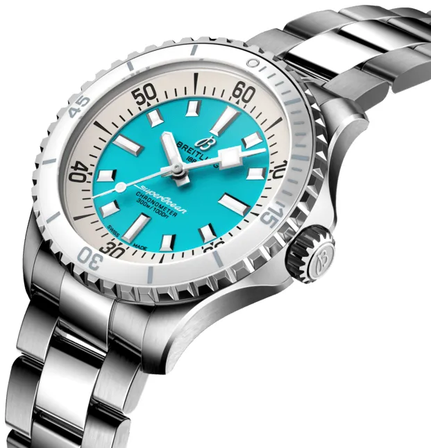 Breitling Superocean A17377211C1A1 36mm Stainless steel Turquoise 3