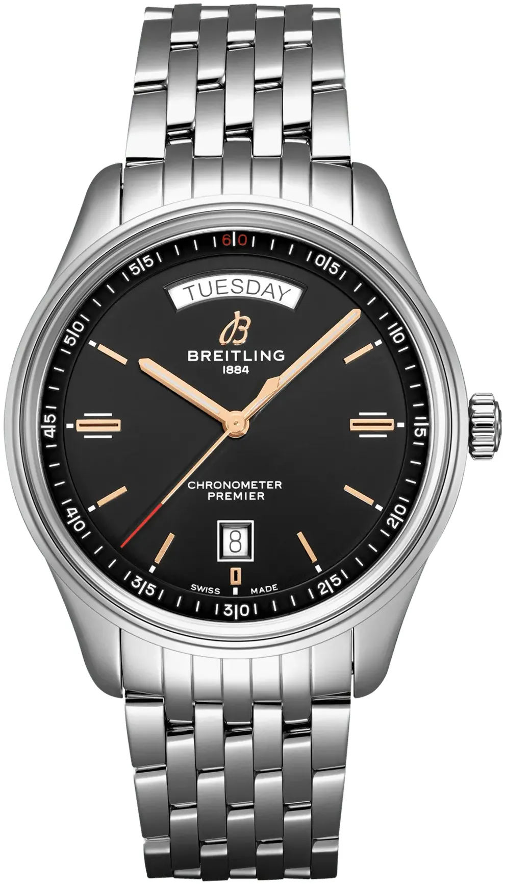 Breitling Premier A45340241B1A1 40mm Stainless steel Black