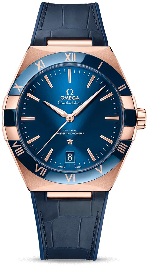 Omega Constellation 131.63.41.21.03.001 41mm Yellow gold Blue