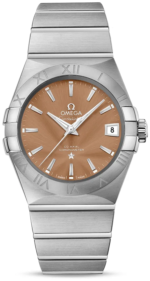 Omega Constellation Men 123.10.38.21.10.001 125mm Stainless steel Brown