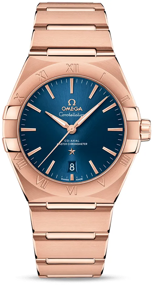 Omega Constellation 131.50.39.20.03.001 39mm Yellow gold Blue