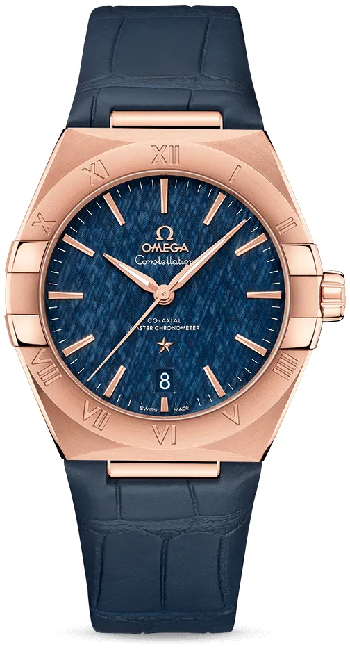 Omega Constellation 131.53.39.20.03.001 39mm Yellow gold Blue