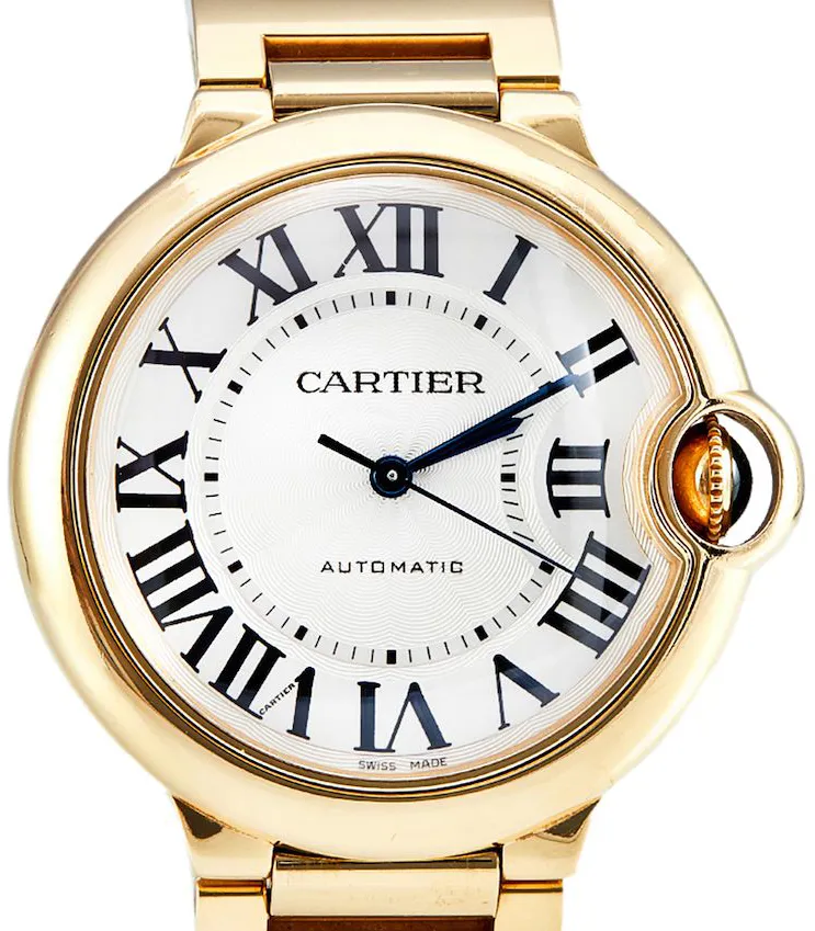 Cartier Ballon Bleu de Cartier wgbb0046 36mm Yellow gold Silver